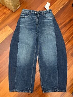 Zara Dark Blue Flare Jeans